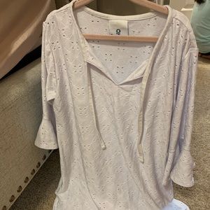 Florence Eiseman eyelet swim cover-up